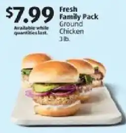 Aldi Fresh Family Pack Ground Chicken offer