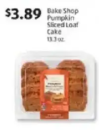Aldi Bake Shop Pumpkin Sliced Loaf Cake offer