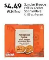 Aldi Sundae Shoppe ice cream sandwiches offer