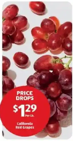Aldi California Red Grapes offer
