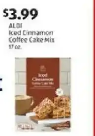 Aldi Aldi iced Cinnamon coffee cake mix offer