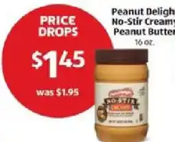 Aldi Peanut Delight No-Stir Cream Peanut Butter offer