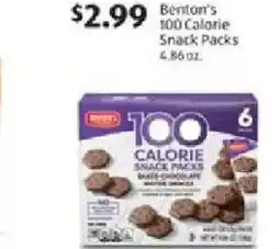 Aldi Benton's 100 Calorie Snack Packs offer