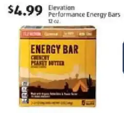 Aldi Elevation Performance Energy Bars offer
