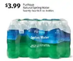 Aldi PurAqua Natural spring water offer
