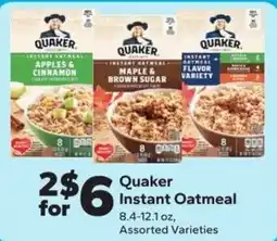 Save a Lot Quaker Instant Oatmeal offer