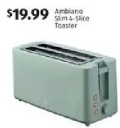 Aldi Ambiano slim 4-slice toaster offer