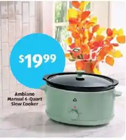 Aldi Ambiano Manual 6-Quart Slow Cooker offer