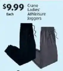 Aldi Crane Ladies' Athleisure Joggers offer