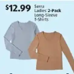 Aldi Serra Ladies Long-Sleeve T-Shirts offer