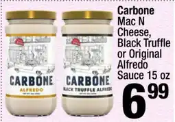 Super King Markets Carbone Mac N Cheese, Black Truffle or Original Alfredo Sauce 15 oz offer