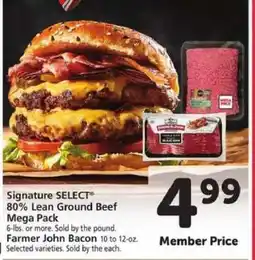 Safeway Signature SELECT 80% Lean Ground Beef Mega Pack offer