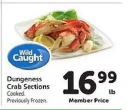 Safeway Dungeness Crab Sections offer