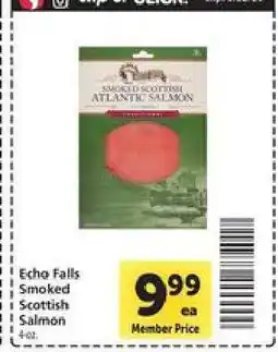 Safeway Echo Falls: Smoked Scottish Salmon offer