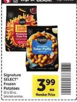 Safeway Signature Select Frozen Potatoes offer