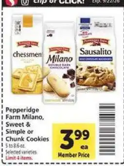 Safeway Pepperidge Farm Cookies offer