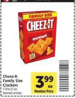 Safeway Cheez-It Family Size Crackers offer
