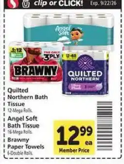Safeway Quilted Northern Bath Tissue offer