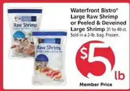 Safeway Waterfront Bistro Large Raw Shrimp offer