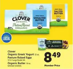 Safeway Clover Organic Products offer