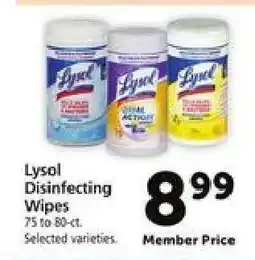 Safeway Lysol Disinfecting Wipes offer