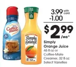 Pick'n Save Simply Orange Juice offer