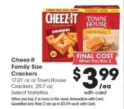 Pick'n Save Cheez-It Family Size Crackers offer