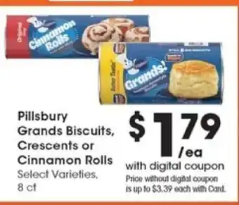 Pick'n Save Pillsbury Grands Biscuits, Crescents or Cinnamon Rolls offer
