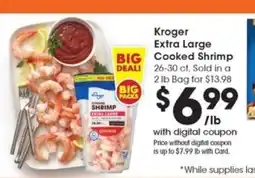 Pick'n Save Kroger Extra Large Cooked Shrimp offer