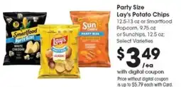 Pick'n Save Party Size Lay's Potato Chips offer