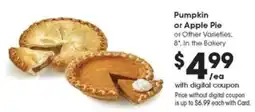 Pick'n Save Pumpkin or Apple Pie offer