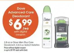 Pick'n Save Dove Advanced Care Deodorant offer