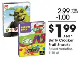 Pick'n Save Betty Crocker Fruit Snacks offer