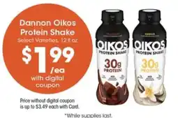 Pick'n Save Dannon Oikos Protein Shake offer
