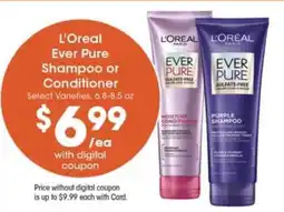 Pick'n Save L' Oréal Ever Pure Shampoo or Conditioner offer
