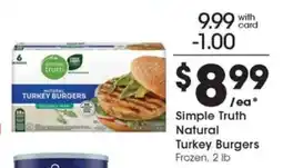 Pick'n Save Simple Truth Natural Turkey Burgers offer
