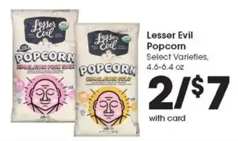 Pick'n Save Lesser Evil Popcorn offer