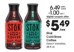 Pick'n Save Stōk Cold Brew Coffee offer