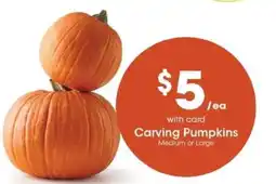 Pick'n Save Carving Pumpkins offer