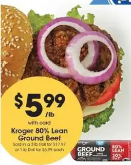 Pick'n Save Kroger 80% Lean Ground Beef offer