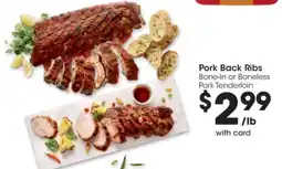 Kroger Pork Back Ribs offer