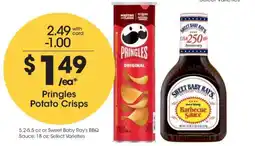 Kroger Pringles Potato Crisps offer