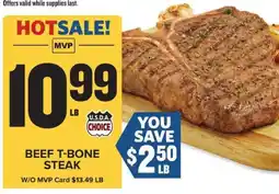 Food Lion Beef T-Bone Steak offer