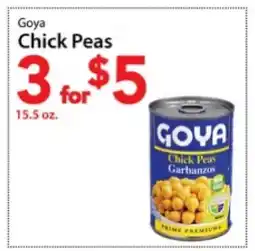 Three Guys from Brooklyn Goya Chick Peas offer