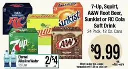 Big Saver Foods 7-Up, Squirt, A&W Root Beer, Sunkist or RC Cola Soft Drink offer