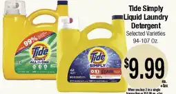 Big Saver Foods Tide Simply Liquid Laundry Detergent offer