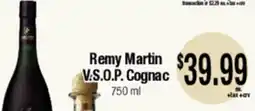 Big Saver Foods Remy Martin V.S.O.P. Cognac offer