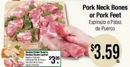 Big Saver Foods Pork Neck Bones or Pork Feet offer