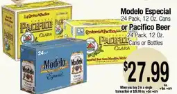 Big Saver Foods Modelo Especial Pacific Beer offer