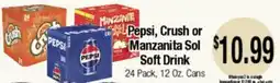 Big Saver Foods Pepsi, Crush or Manzanita Sol Soft Drink offer